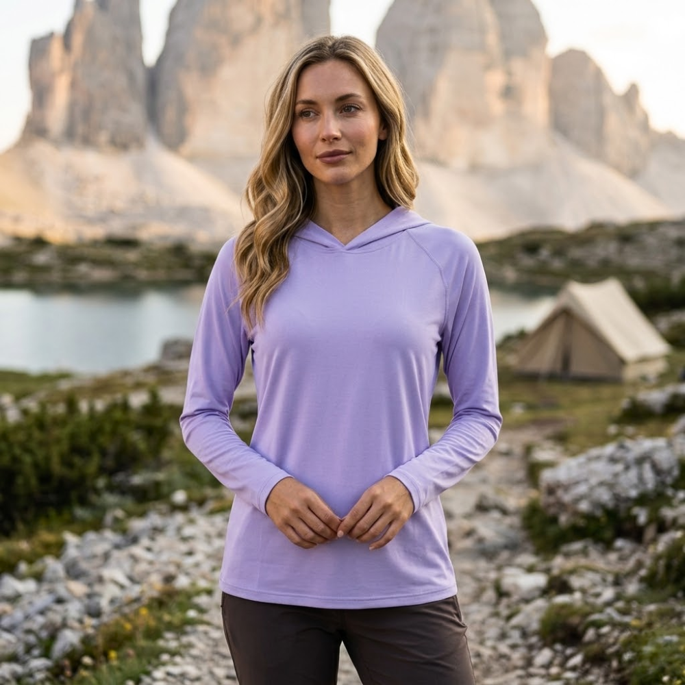 Breathable Long-Sleeve UV Protection Hoodie for Women | Active Peaks