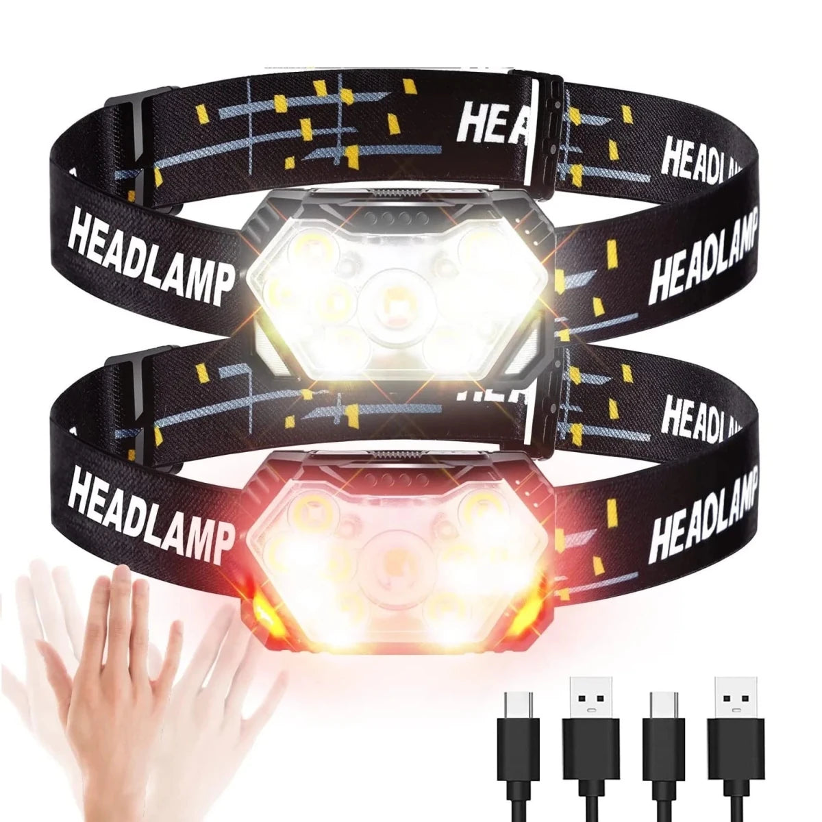Head Torch USB - Rechargeable LED Sensor | Active Peaks - Active Peaks