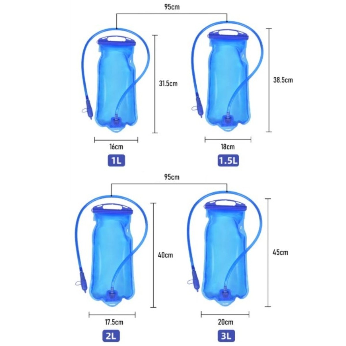 Durable Hydration Bladder with Flexible Drinking Tube | Active Peaks - Active Peaks