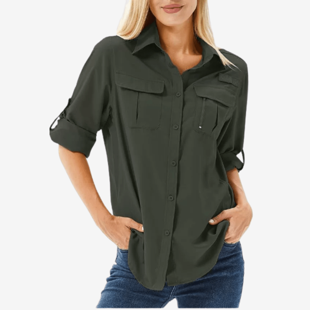 Breathable Long Sleeve Hiking Shirt – Women’s Lightweight | Active Peaks - Active Peaks