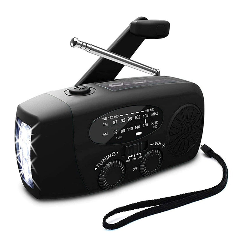 Compact Emergency Radio - Multi - Purpose with LED and Power Bank - Active Peaks