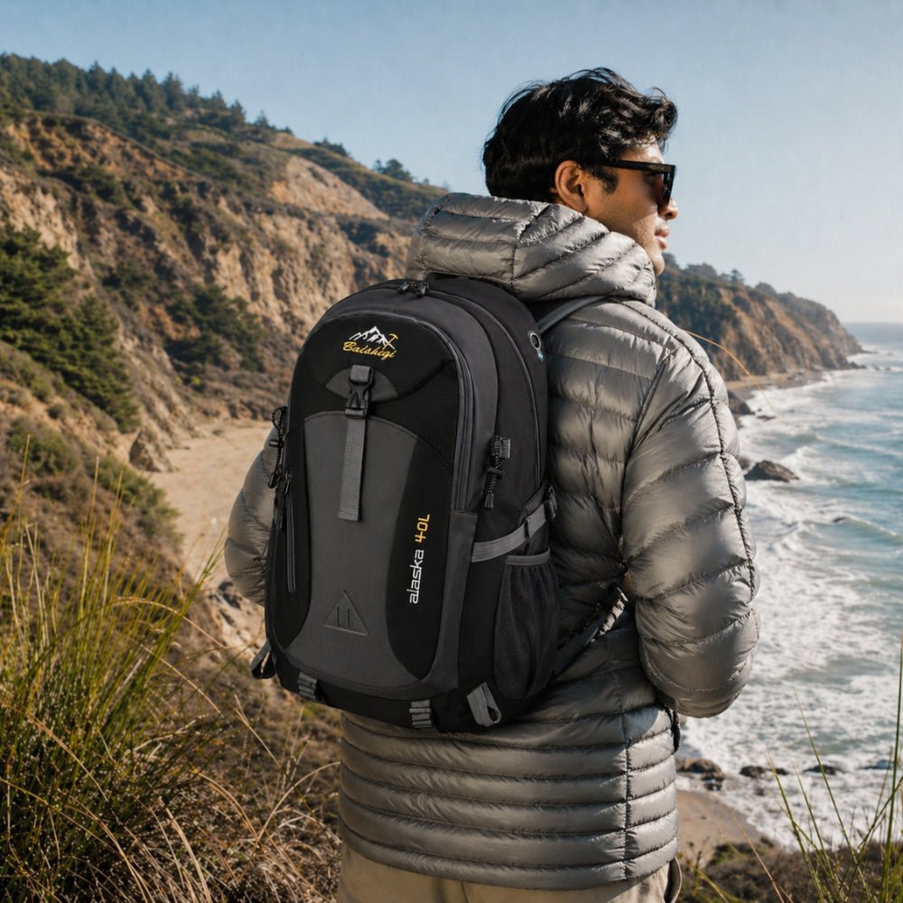 Waterproof 40L Hiking Backpack with Trekking Straps - Active Peaks