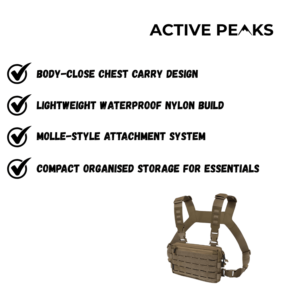 Chest Bag Lightweight Waterproof Nylon Pack | Active Peaks - Active Peaks