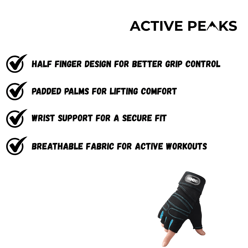 Gym Gloves Breathable Half Finger Training Gloves | Active Peaks - Active Peaks
