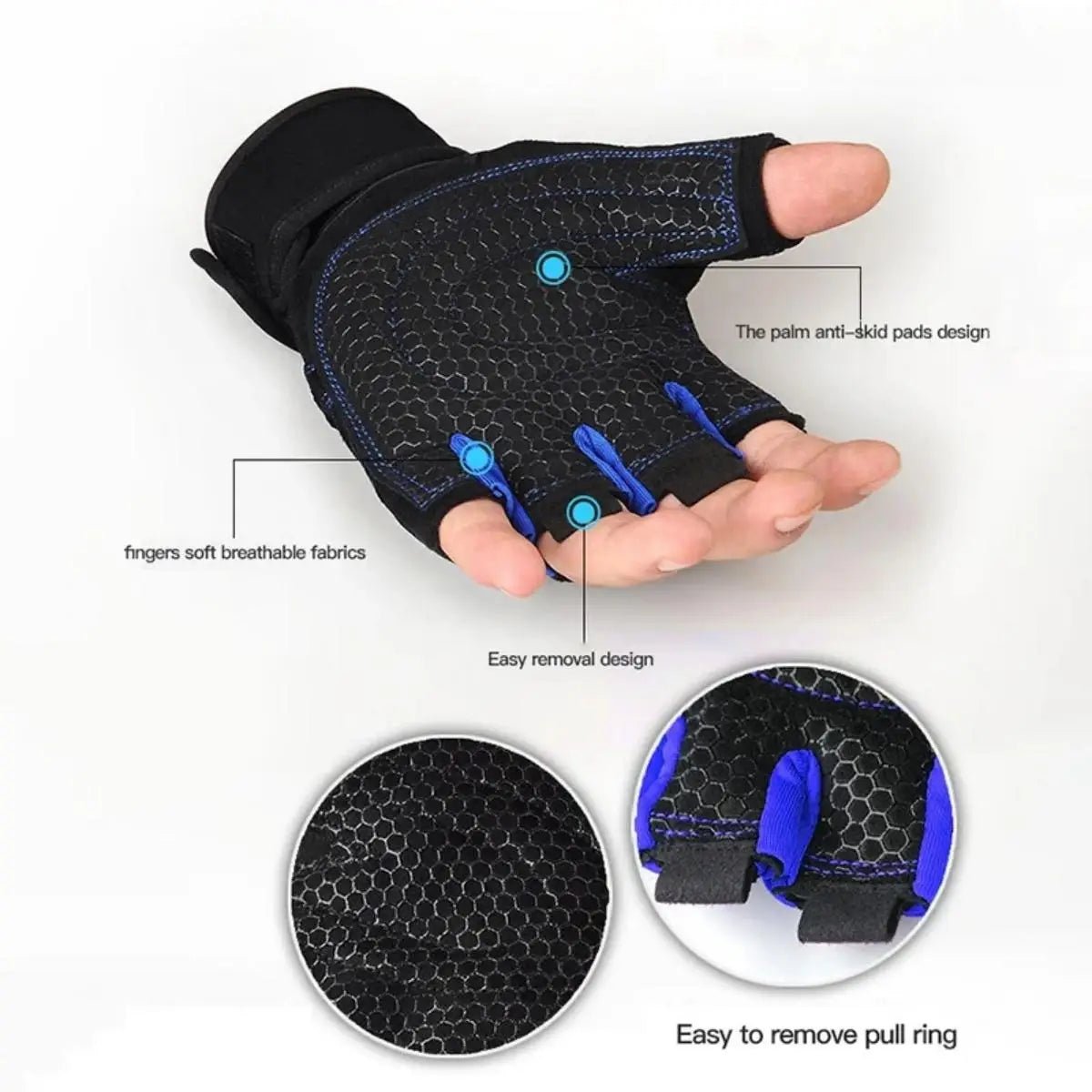 Gym Gloves Breathable Half Finger Training Gloves | Active Peaks - Active Peaks