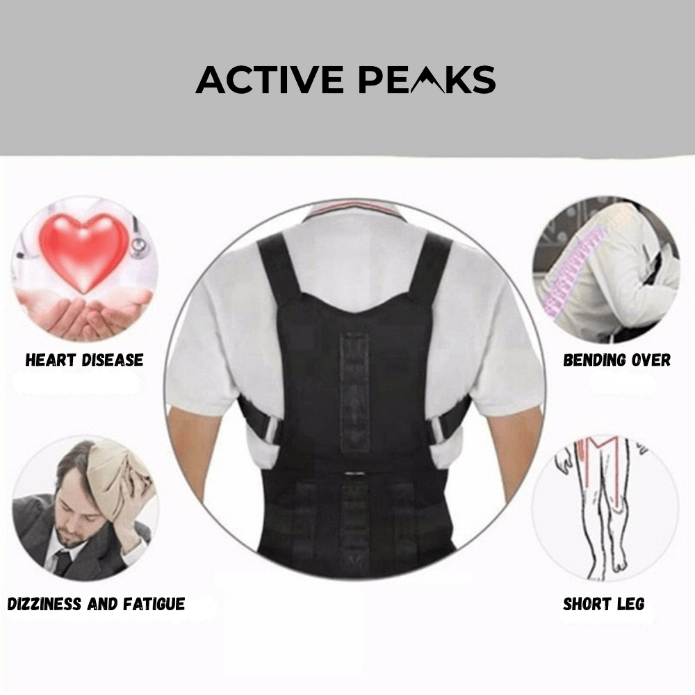 Back Support Brace – Adjustable Lightweight Design - Active Peaks