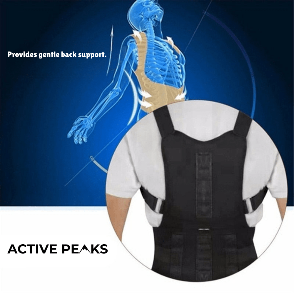 Back Support Brace – Adjustable Lightweight Design - Active Peaks