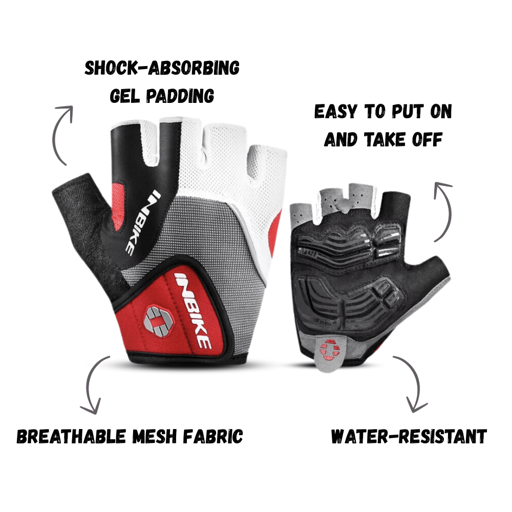 Breathable Cycling Gloves – Gel - Padded with Reflective Trim | Active Peaks - Active Peaks