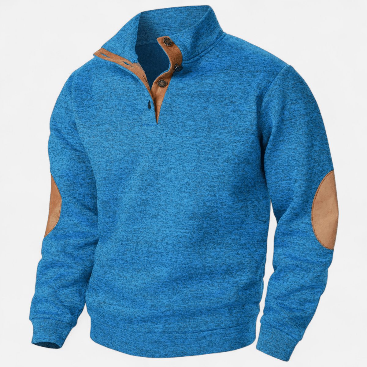 Knitted Outdoor Sweater with Stand Collar - Active Peaks