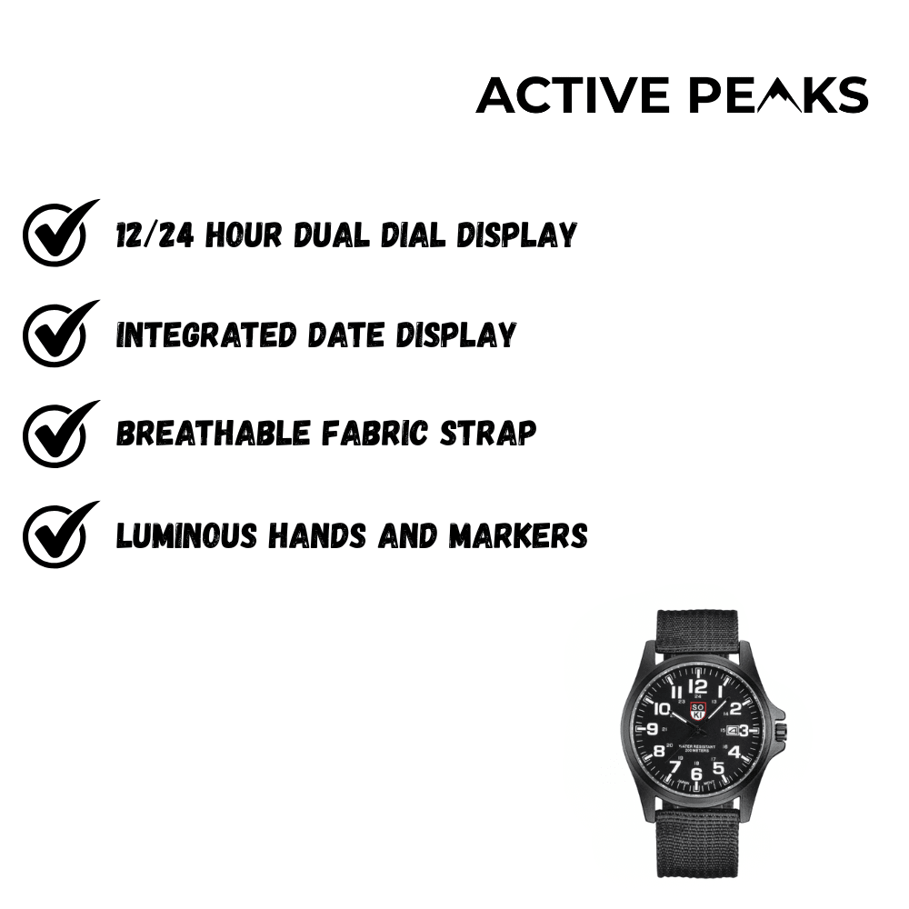 Men’s Water - Resistant Outdoor Watch with Durable Build - Active Peaks