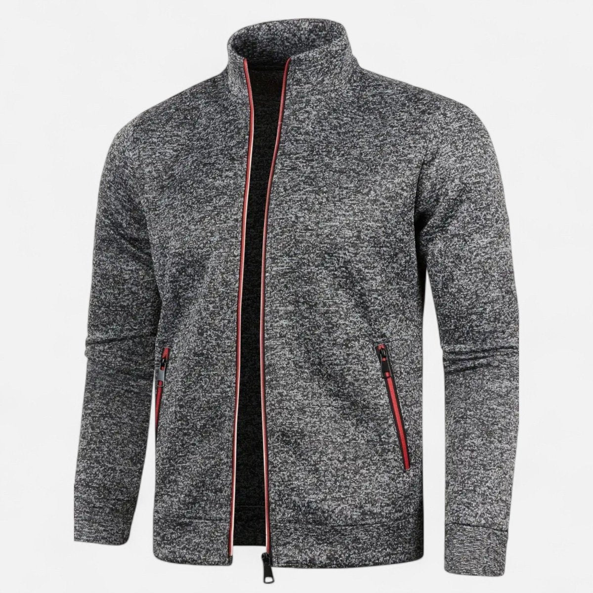 Knitted Zip Cardigan with Full - Length Closure | Active Peaks - Active Peaks