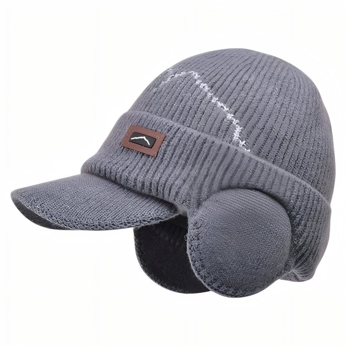 Knitted Winter Hat with Ear Flaps and Visor | Active Peaks - Active Peaks