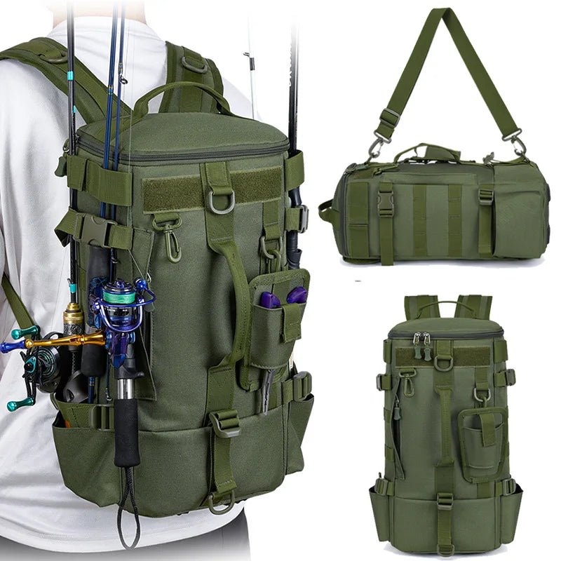 Fishing Backpack Durable Water - Resistant with Rod Holders - Active Peaks