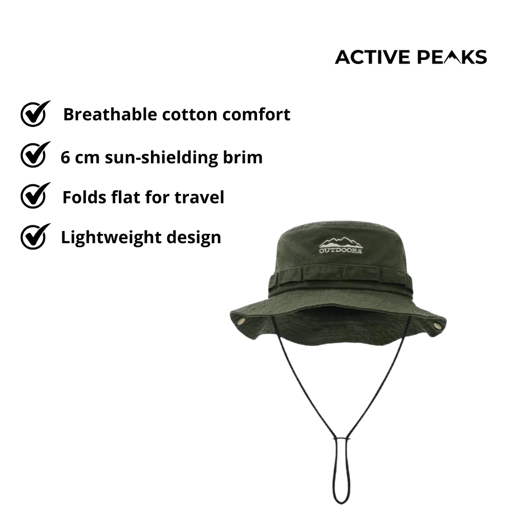Breathable Cotton Hiking Hat | Active Peaks - Active Peaks