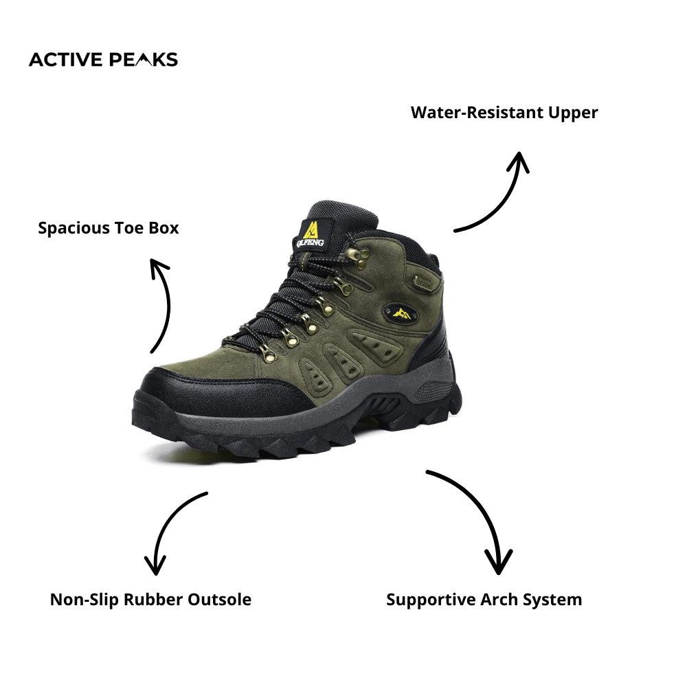 Durable Hiking Shoes – Water - Resistant All - Terrain Footwear - Active Peaks