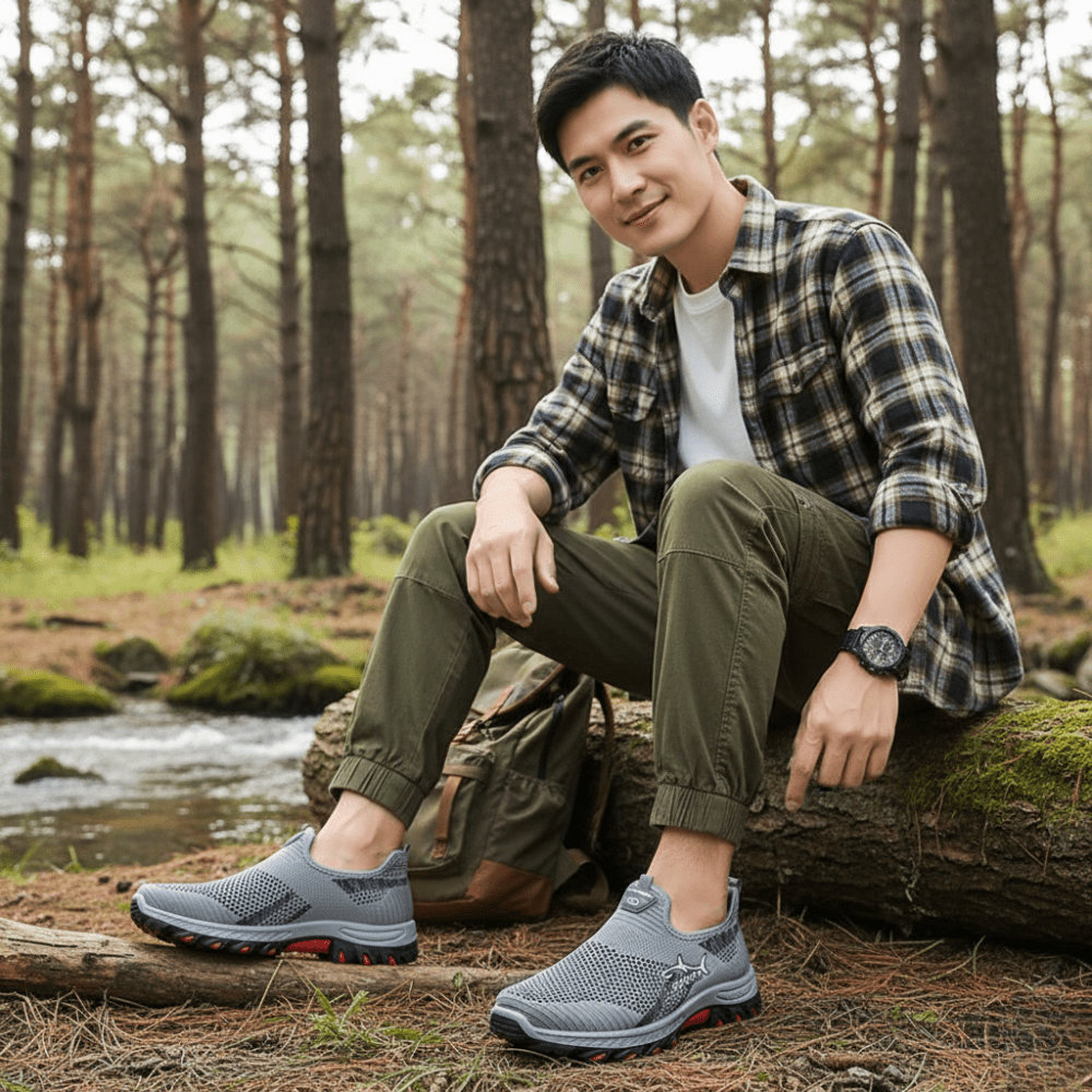 Men's Slip - On Walking Shoes – Breathable Lightweight | Active Peaks - Active Peaks
