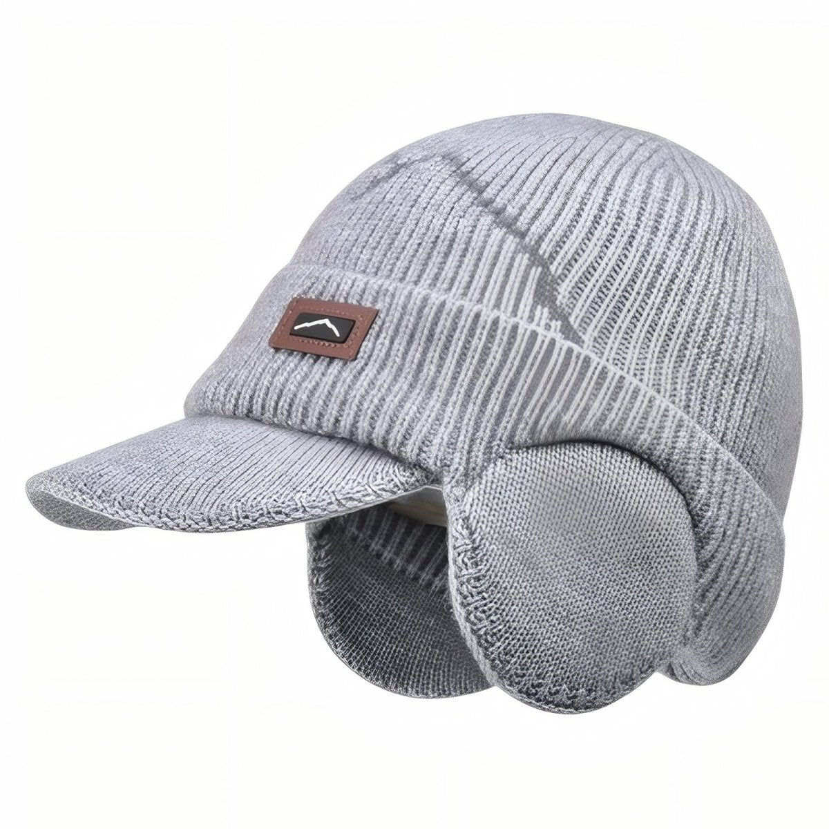 Knitted Winter Hat with Ear Flaps and Visor | Active Peaks - Active Peaks