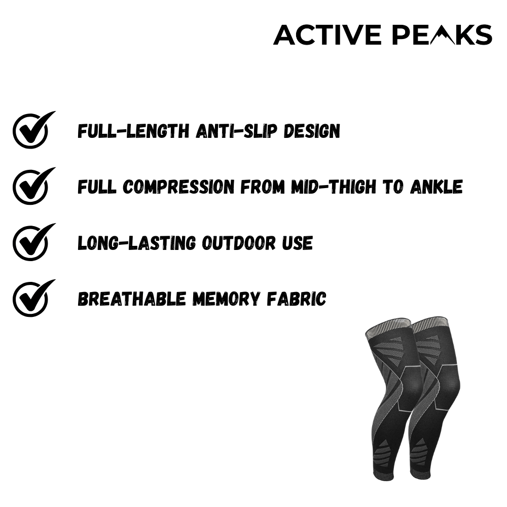 Breathable Full - Length Compression Knee Sleeve for Outdoor Activity | Active Peaks - Active Peaks