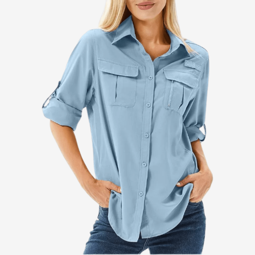 Breathable Long Sleeve Hiking Shirt – Women’s Lightweight | Active Peaks - Active Peaks