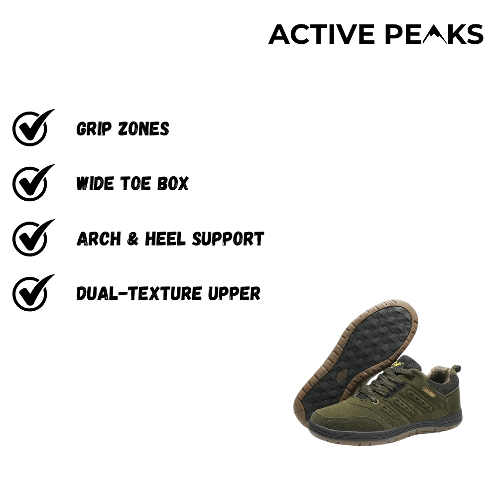 Durable Men's Walking Trainers – Water - Resistant Outdoor Footwear - Active Peaks