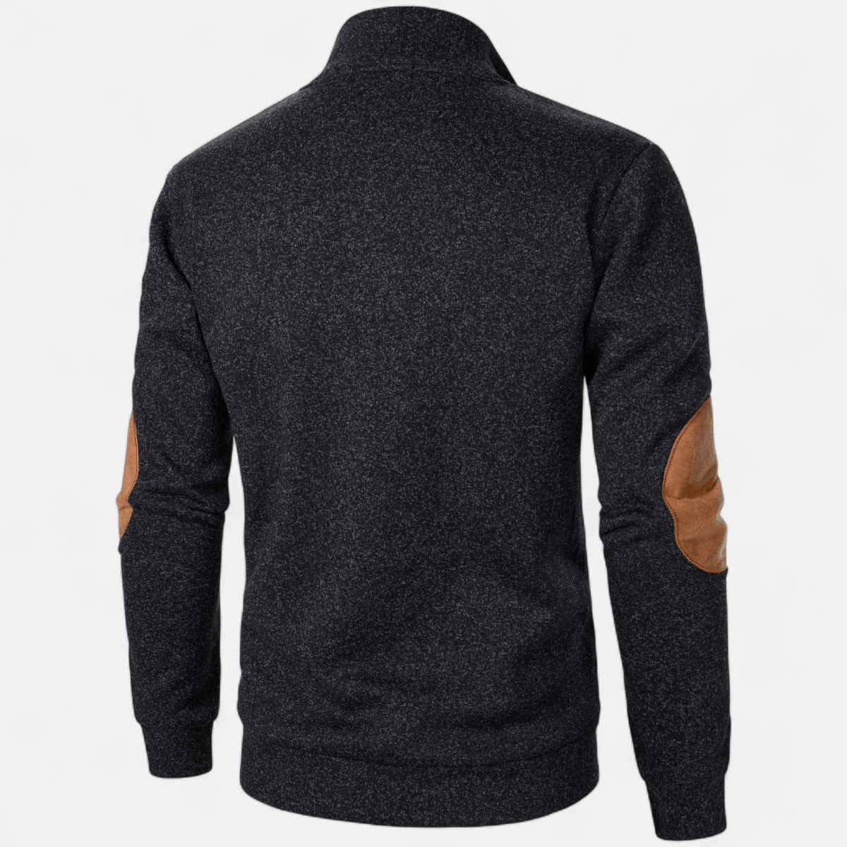 Knitted Outdoor Sweater with Stand Collar - Active Peaks
