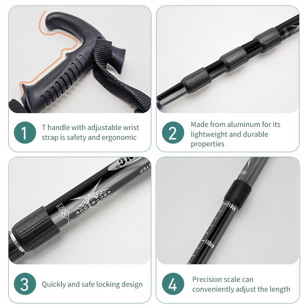 Adjustable Lightweight Trekking Pole for Hiking and Walking | Active Peaks - Active Peaks