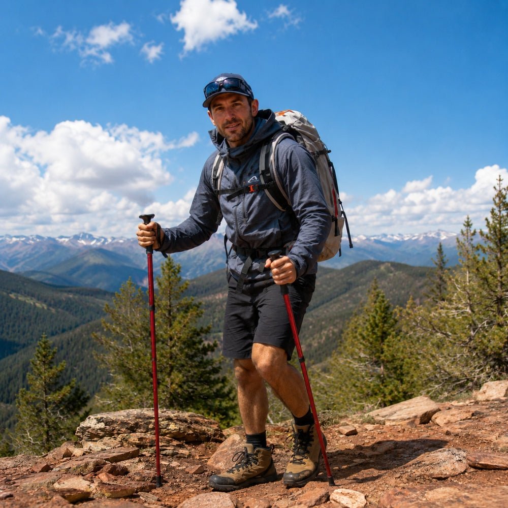 Adjustable Folding Walking Stick with Telescopic Shaft | Active Peaks - Active Peaks