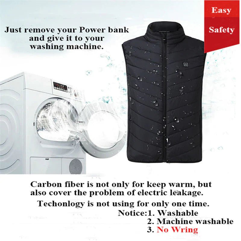 Heated Gilet – Lightweight & Water - Resistant with USB Power - Active Peaks