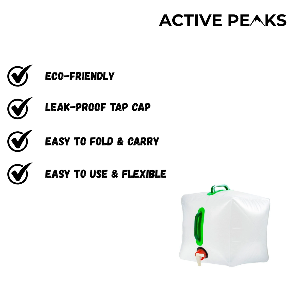 Foldable Water Container 10L Lightweight Durable | Active Peaks