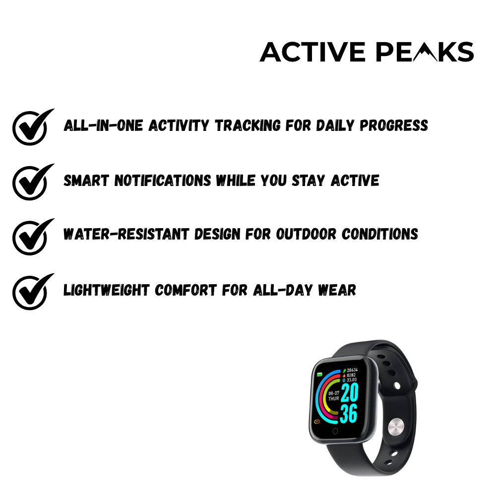 Smart Fitness Watch | Active Peaks