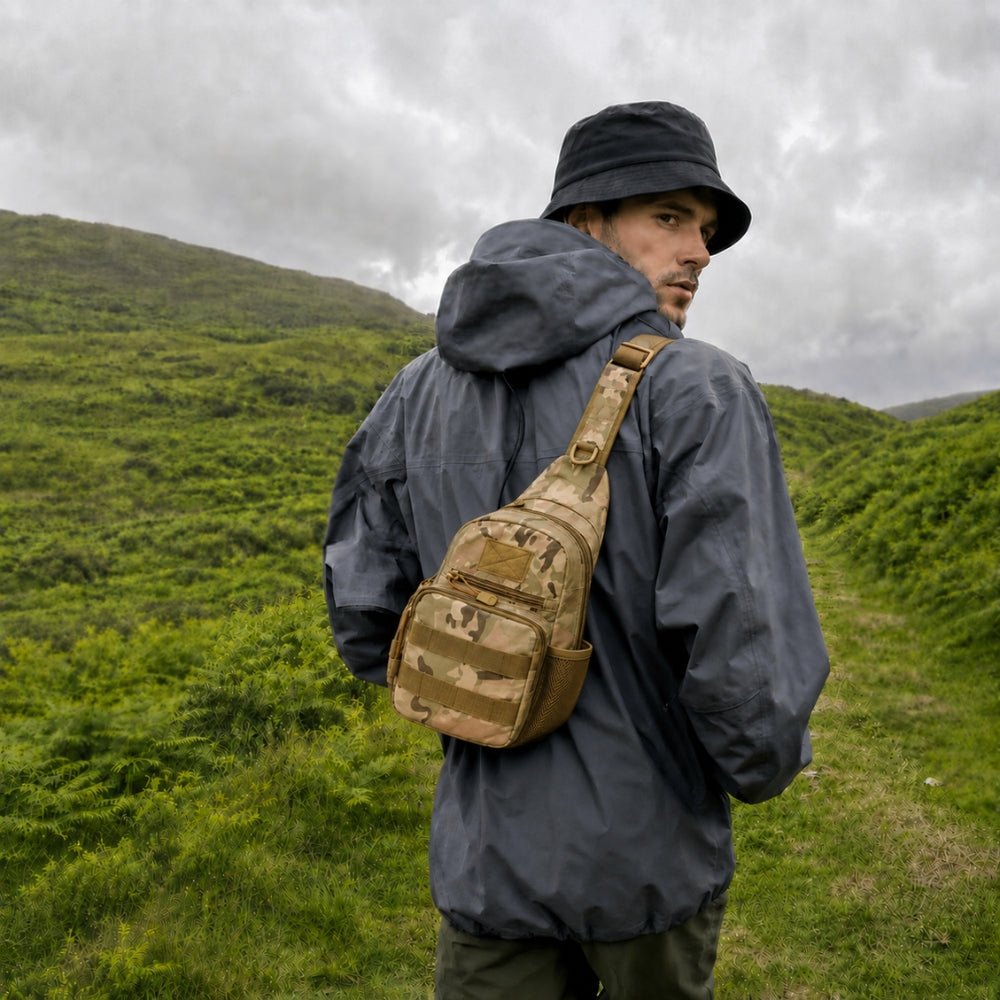 Crossbody Bag – Compact & Water - Resistant 7L Outdoor Shoulder Pack - Active Peaks