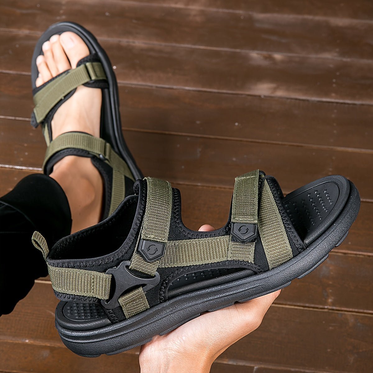 Breathable Anti - Slip Hiking Sandals with Open Toe for Men | Active Peaks - Active Peaks