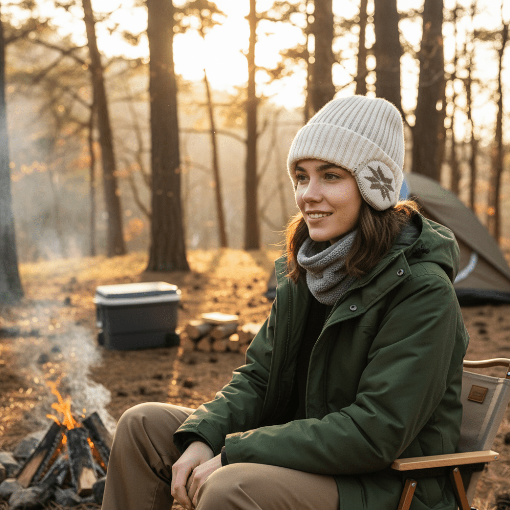 Knitted Winter Hat with Ear Flaps | Active Peaks - Active Peaks