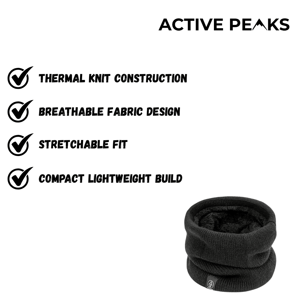 Thermal Knitted Neck Warmer for Outdoor Activities | Active Peaks - Active Peaks