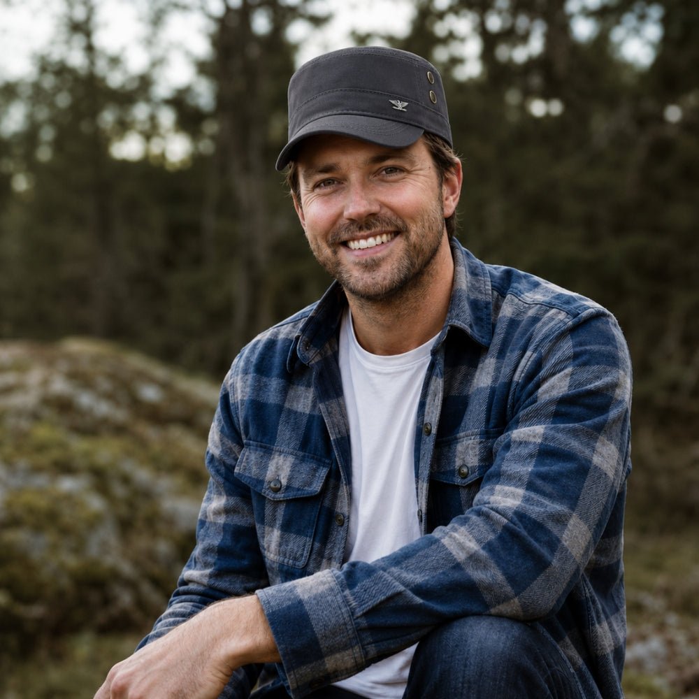 Breathable Cotton Outdoor Cap with Curved Peak - Active Peaks