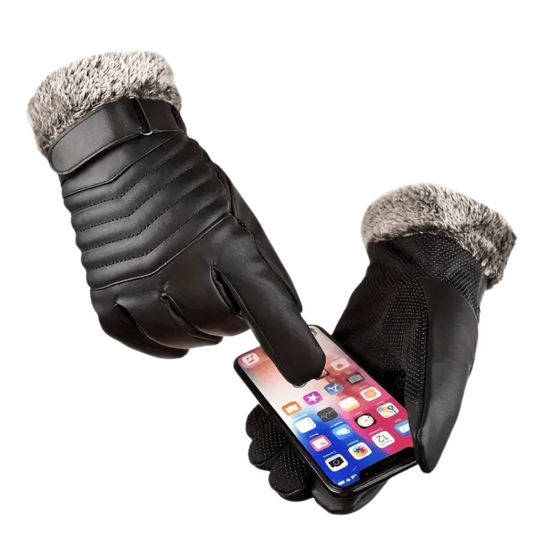 Men’s Fleece Gloves Warm Windproof Touchscreen | Active Peaks - Active Peaks