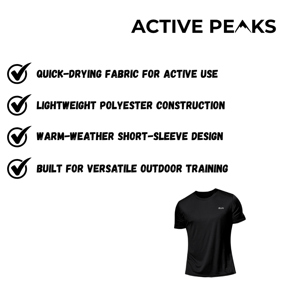 Sports T-Shirt Lightweight Quick - Drying | Active Peaks - Active Peaks