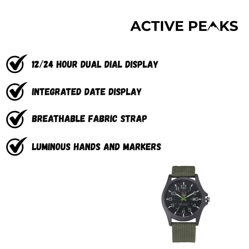 Men’s Water - Resistant Outdoor Watch with Durable Build - Active Peaks