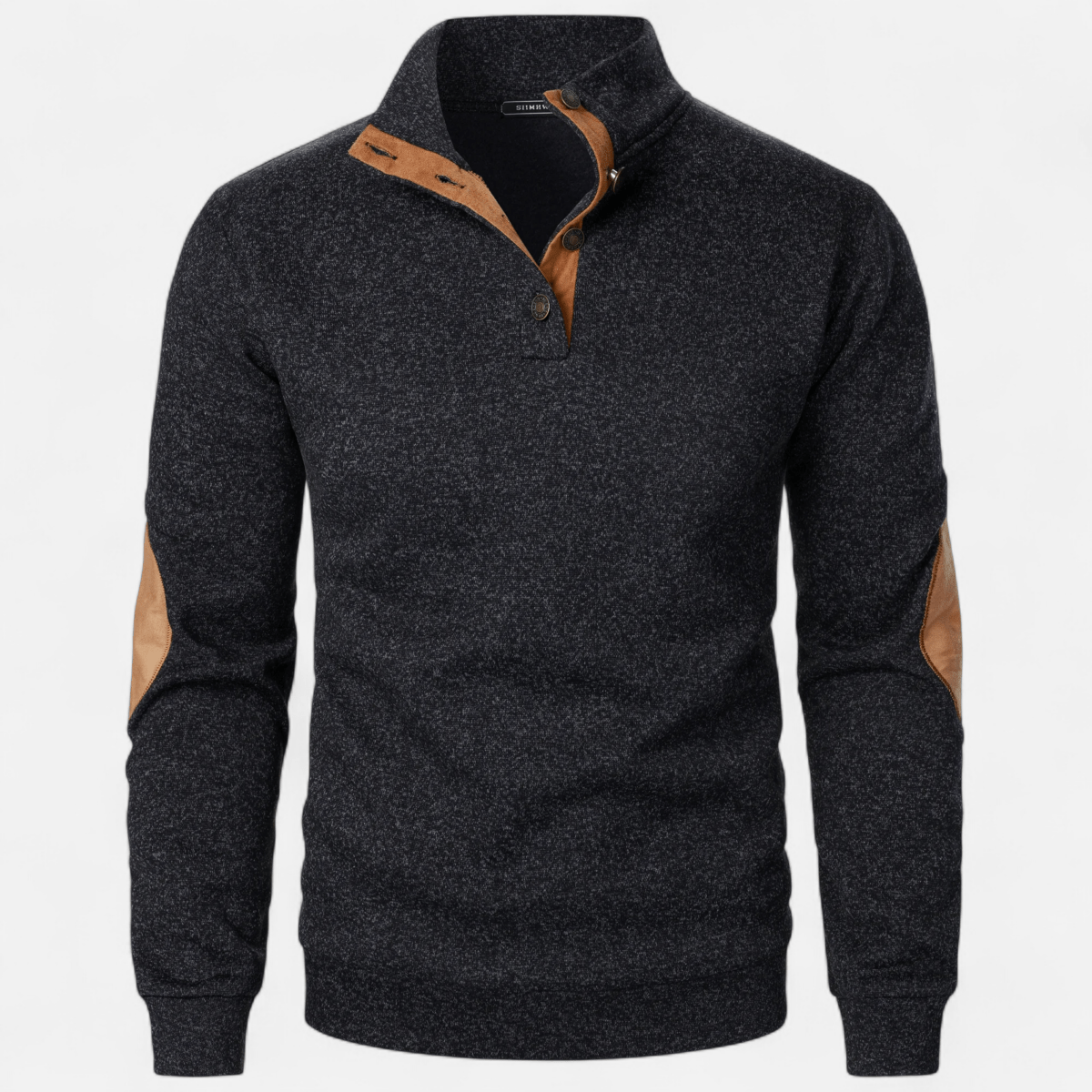 Knitted Outdoor Sweater with Stand Collar - Active Peaks