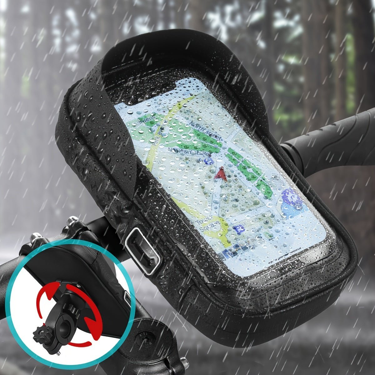 Waterproof Phone Holder – 360° Rotating Bike and Motor Mount - Active Peaks