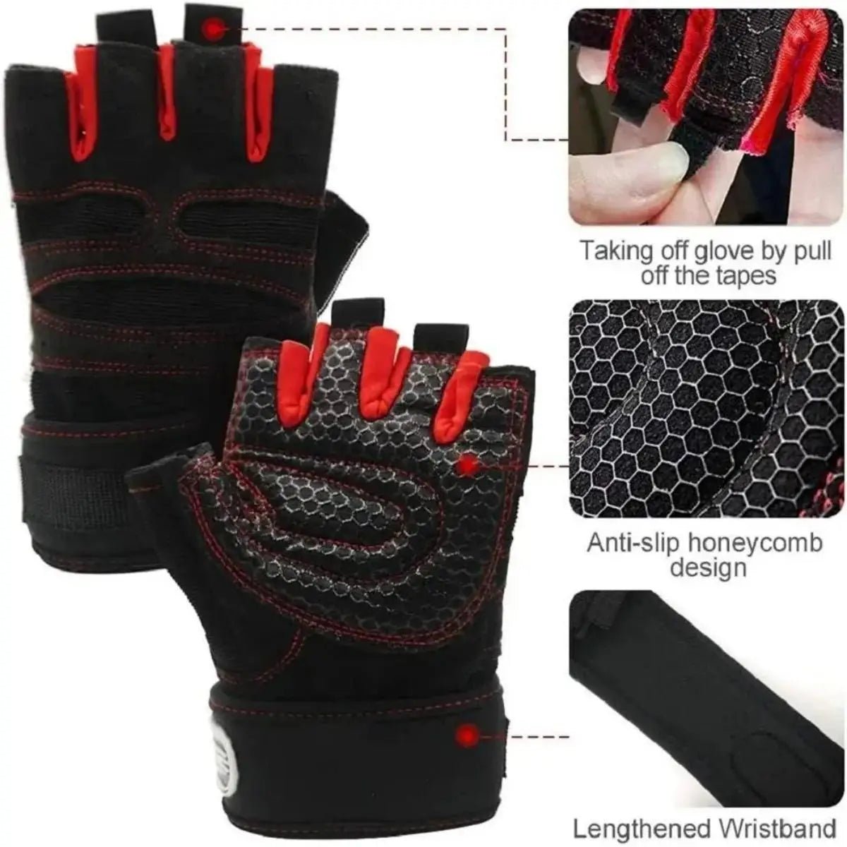 Gym Gloves Breathable Half Finger Training Gloves | Active Peaks - Active Peaks