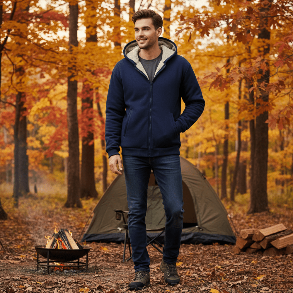 Men’s Fleece Hoodie with Sherpa Lining | Active Peaks - Active Peaks