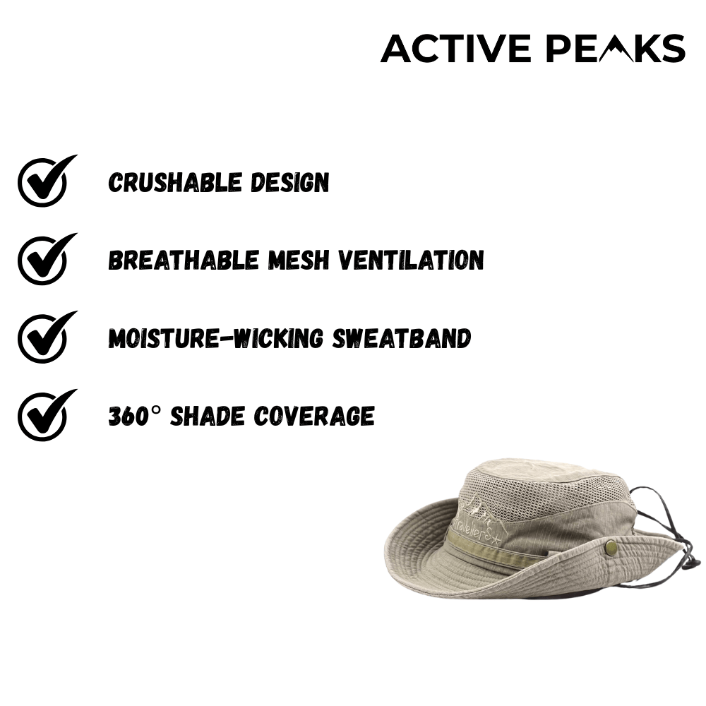 Panama Hat Lightweight Breathable | Active Peaks - Active Peaks