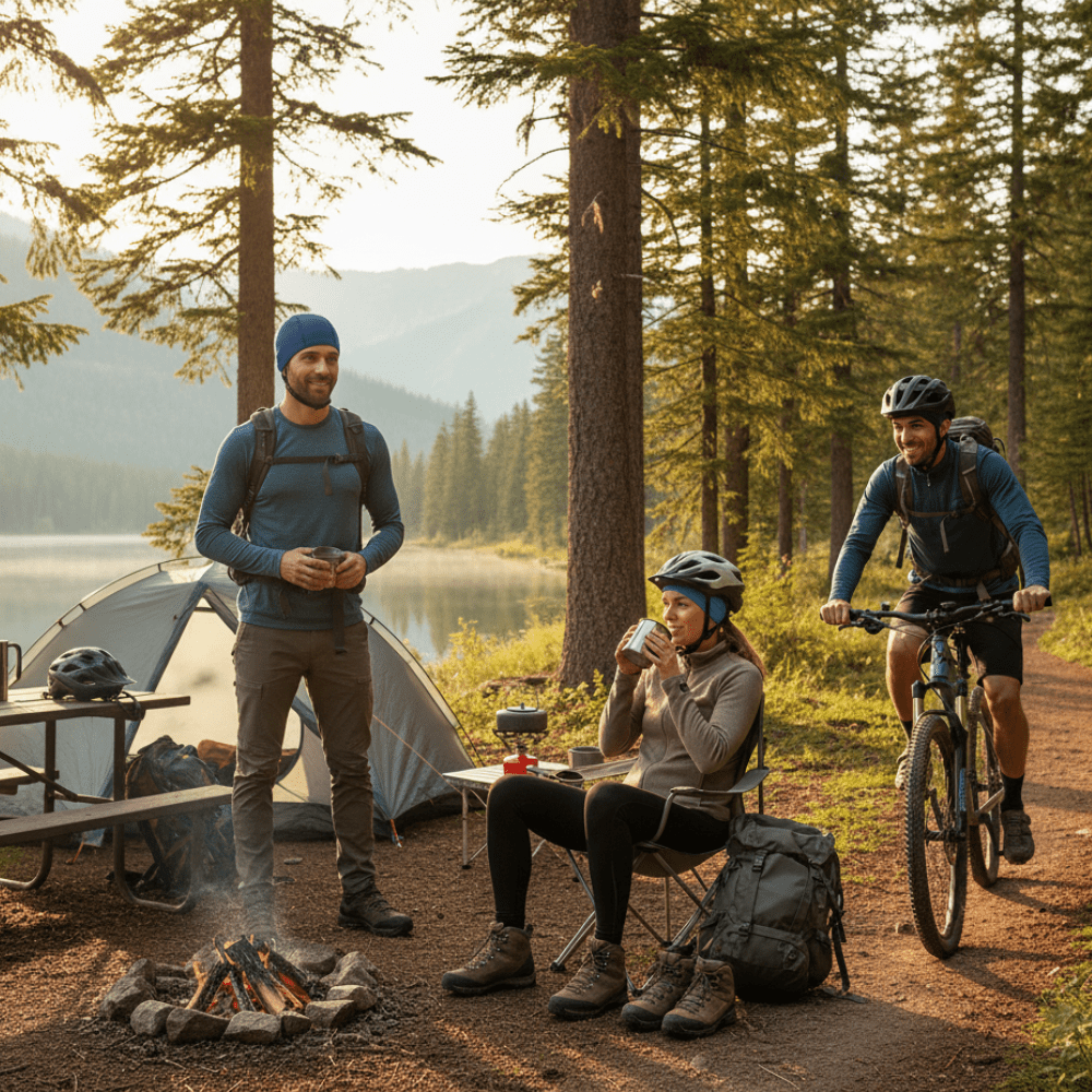 Breathable Cycling Skull Cap – Lightweight Mesh Design | Active Peaks - Active Peaks