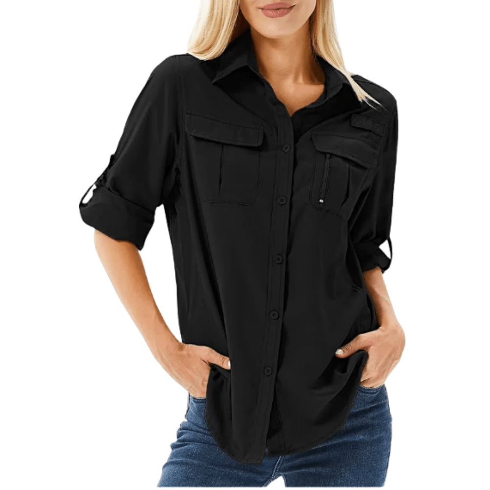 Breathable Long Sleeve Hiking Shirt – Women’s Lightweight | Active Peaks - Active Peaks