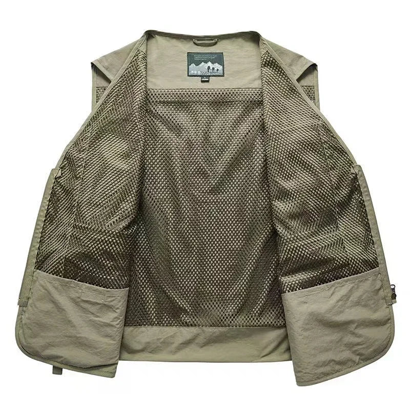Lightweight Multi - Pocket Mesh Utility Vest | Active Peaks - Active Peaks