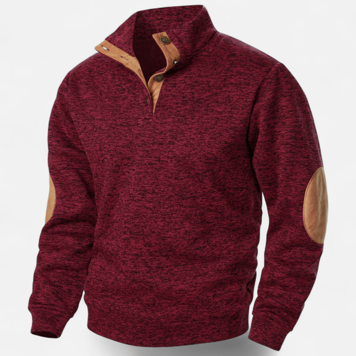 Knitted Outdoor Sweater with Stand Collar - Active Peaks