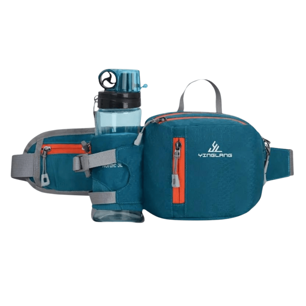 Lightweight Water - Resistant Hiking Waist Pack with Bottle Holder - Active Peaks