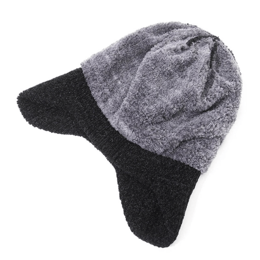 Men’s Knitted Winter Hat Fleece Lined with Ear Coverage | Active Peaks - Active Peaks