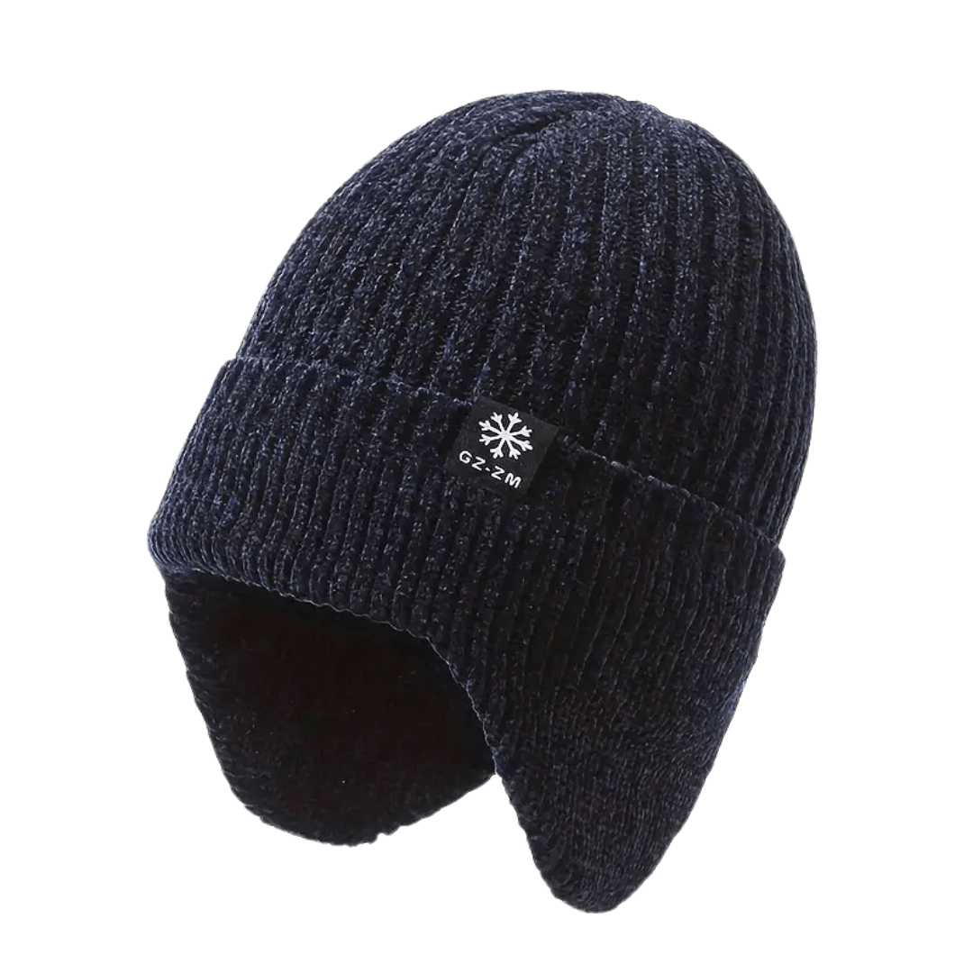 Men’s Knitted Winter Hat Fleece Lined with Ear Coverage | Active Peaks - Active Peaks